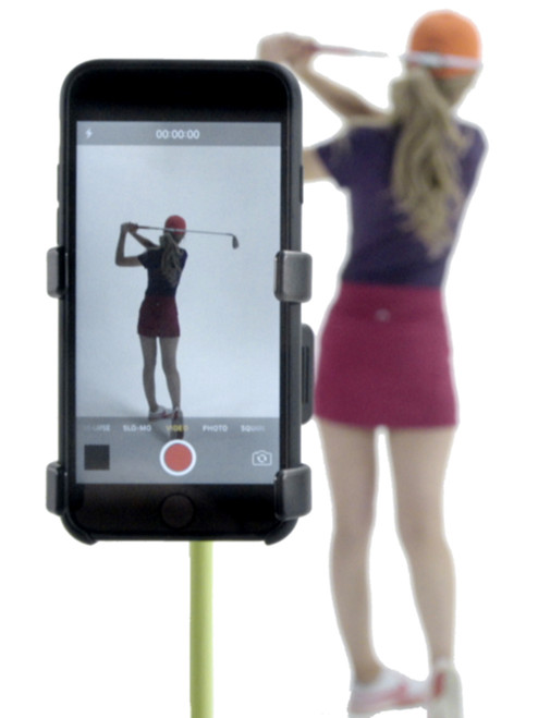 SelfieGOLF Mobile Phone Holder - Black/Red | GolfBox